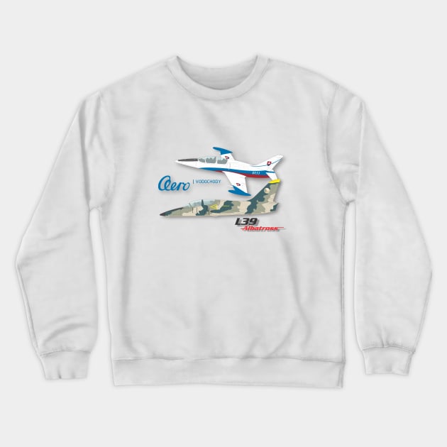 Aero Vodochody L39 Crewneck Sweatshirt by GregThompson